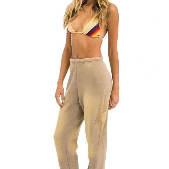 Aviator Nation Faded Tan set